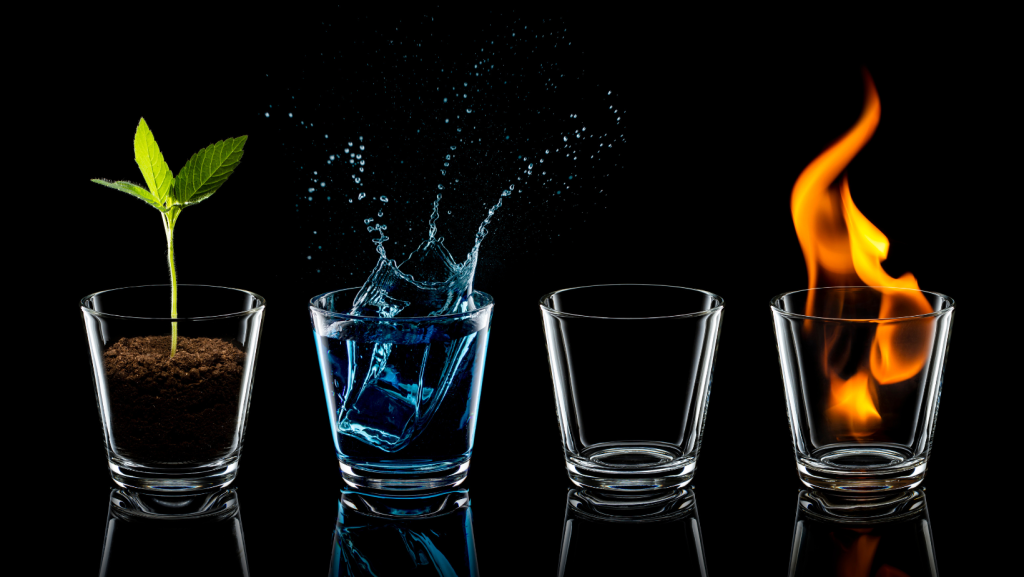 in my element water fire air earth