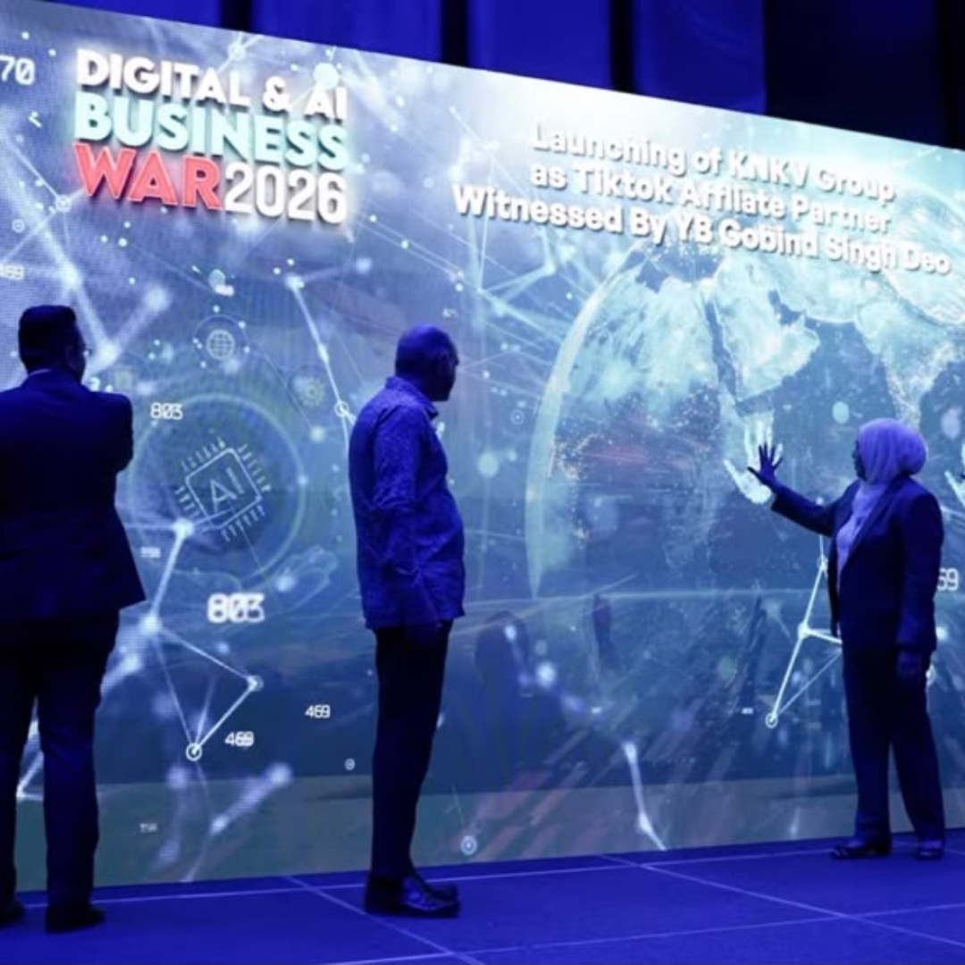 KNKV Group launching as an official TikTok Affiliate Partner (TAP) during the Digital & AI Business War 2026 event.