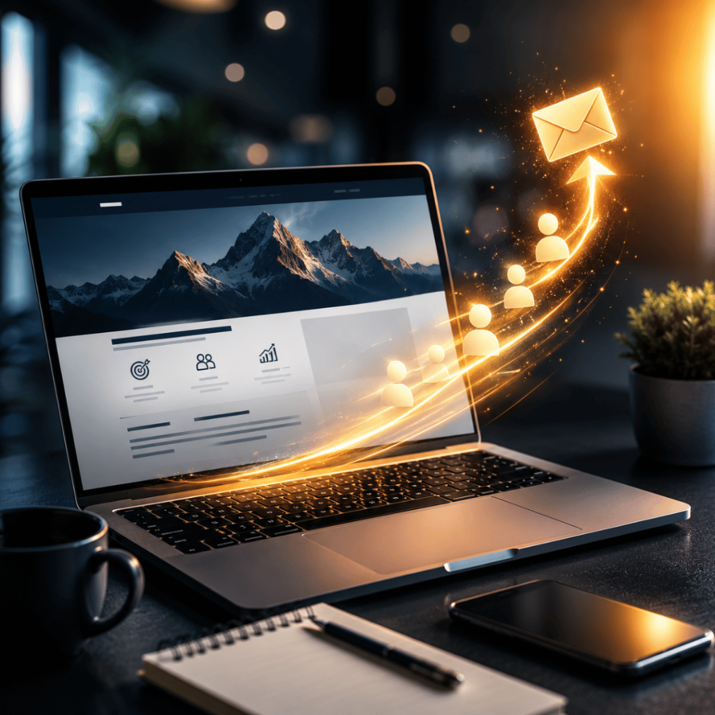 Modern business website illustrating website lead generation, conversion optimisation, and digital marketing strategies to increase customer enquiries.