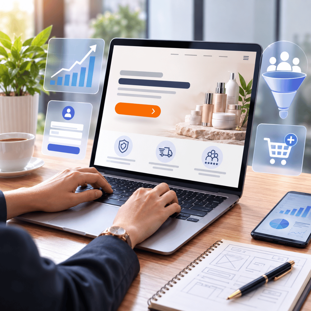High-converting landing page designed to generate leads and increase sales
